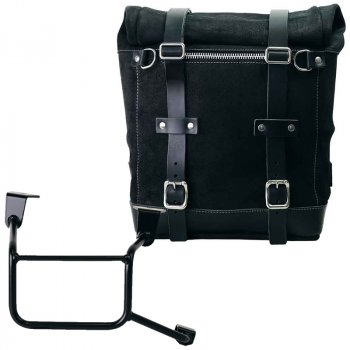 スプリットレザー22L-30Lのサイドバッグスクラム + ホンダCRF1100Lアフリカツイン＆アドベンチャースポーツフレーム（2024年以降）右