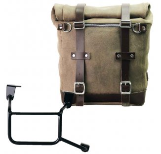 スプリットレザー22L-30Lのサイドバッグスクラム + ホンダCRF1100Lアフリカツイン＆アドベンチャースポーツフレーム（2024年以降）右