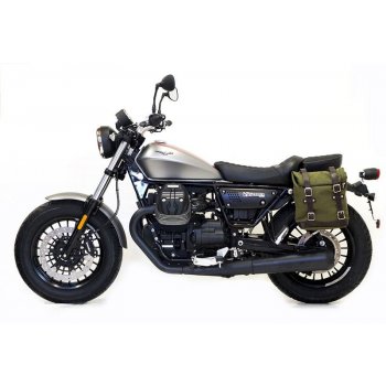 キャンバスサイドバッグ+ Guzzi V9ボビーバーSXフレーム