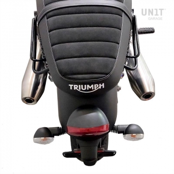 キャンバスサイドバッグ+ Triumph Street Twin 900 DXフレーム (2016 今まで)