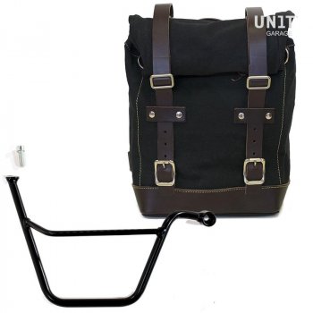 キャンバスサイドバッグ+トライアンフT100ボンネビルDXフレーム