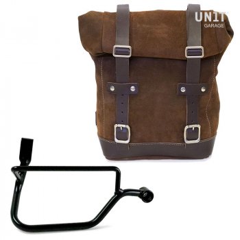 レザースプリットサイドバッグ+ Triumph Street Twin 900 DXフレーム(2016 今まで)