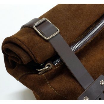 スプリットレザーのサイドバッグ+ヤマハSXフレーム