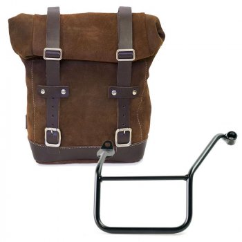 スプリットレザーのサイドバッグ+ヤマハSXフレーム