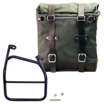 キャンバスサイドバッグ+ Ducati Scrambler 1100フレーム