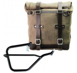 サイドレザーの分割レザー+ヤマハDXフレーム