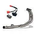 ヤマハ テネレ700 (2025-2026) 用アクラポビッチ製ステンレススチール製レーシングエキゾーストマニホールド + EURO 5 PLUSエンジン警告灯の欺瞞装置