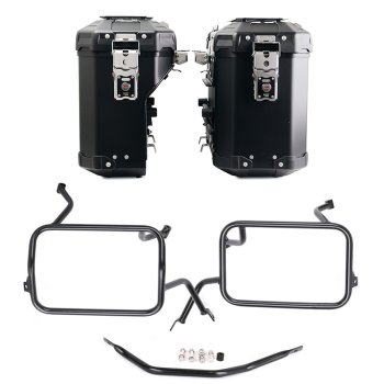 アトラス アルミバッグ ペア 39L+32L + アトラス アルミパニアフレーム BMW F450GS