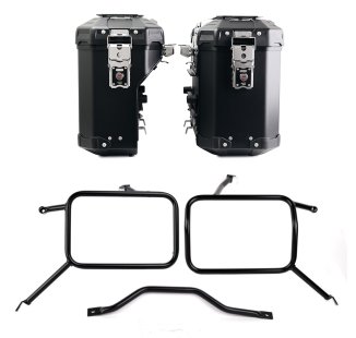 アトラス アルミバッグ ペア 39L+32L + アトラス製アルミ製パニアフレーム　トライアンフ ストリートスクランブラー900（2026年以降モデル対応）