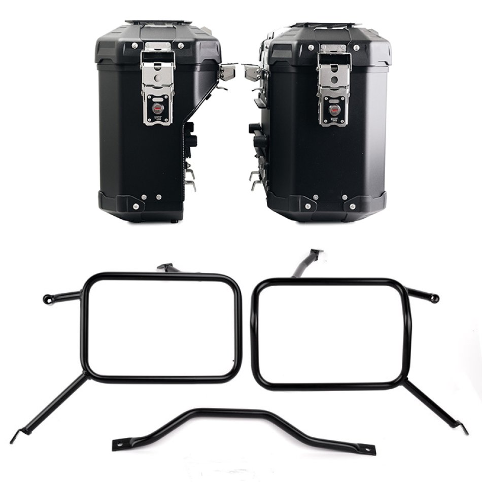 アトラス アルミバッグ ペア 39L+32L + アトラス製アルミ製パニアフレーム　トライアンフ ストリートスクランブラー900（2026年以降モデル対応）
