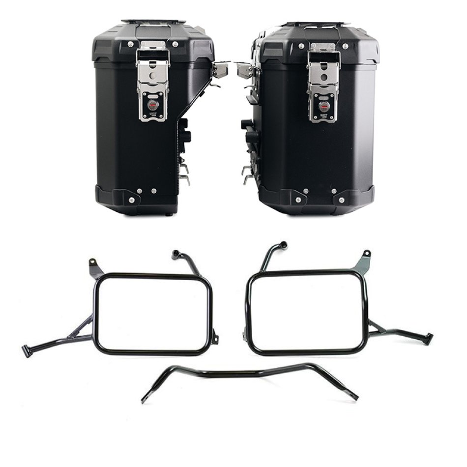 アトラス アルミバッグ ペア 39L+32L + Atlas Yamaha Ténéré 700 アルミニウム サドルバッグ フレーム