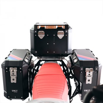 アトラス アルミバッグ 40L+34L + アルミバッグフレーム BMW R12 G/S ペア