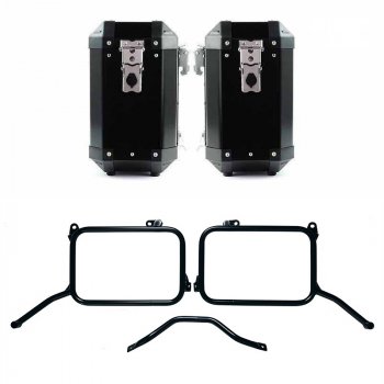 ロイヤルエンフィールド ヒマラヤン 450 フレーム（2024年以降）用 Atlas アルミバッグ 40L+40L ペア