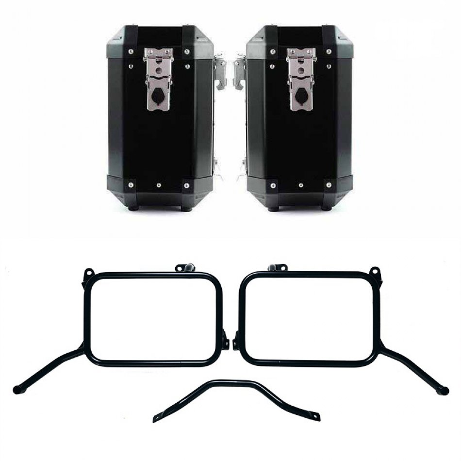 ロイヤルエンフィールド ヒマラヤン 450 フレーム（2024年以降）用 Atlas アルミバッグ 40L+40L ペア