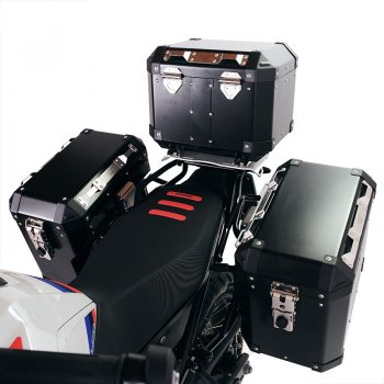 Atlas アルミバッグ 47L+41L ペア、BMW F900GS フレーム付き