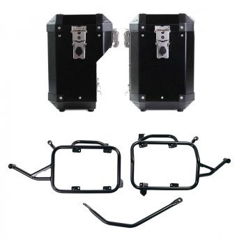 Atlas アルミバッグ 47L+41L ペア、BMW F900GS フレーム付き