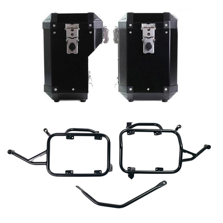 Atlas アルミバッグ 47L+41L ペア、BMW F900GS フレーム付き