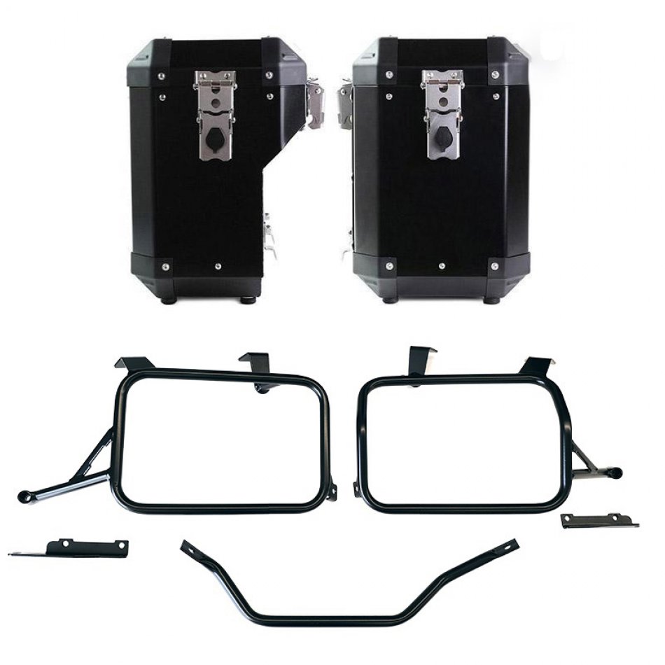 BMW F850GSとADVフレーム用アトラスアルミバッグ47L+41Lペア