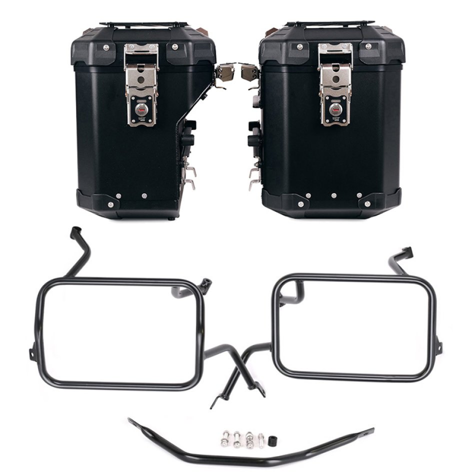 アトラス アルミパニエセット 48L+41L + アトラス アルミパニアフレーム BMW F450GS