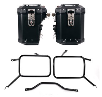 アトラス アルミパニエセット 48L+41L + アトラス製アルミ製パニアフレーム　トライアンフ ストリートスクランブラー900（2026年以降モデル対応）