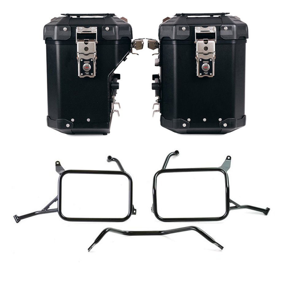 アトラス アルミパニエセット 48L+41L + Atlas Yamaha Ténéré 700 アルミニウム サドルバッグ フレーム