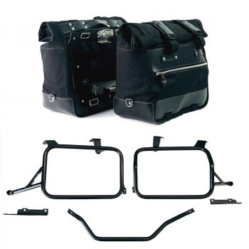 カルトキャンバスサイドバッグ40L～50Lペア＋アルミプレートペア＋フレーム ホンダCRF1100Lアフリカツイン＆アドベンチャースポーツ（2024年以降）