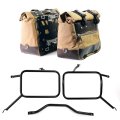 Canvas 40L - 50L の Cult サイドバッグ 1 組 + アルミプレート 1 組 + アトラス製アルミ製パニアフレーム　トライアンフ ストリートスクランブラー900（2026年以降モデル対応）