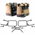 カルト イン キャンバス 40L - 50L サイドバッグ ペア + アルミプレート ペア + アルミパニエフレーム Moto Guzzi Stelvio (2024 以降)