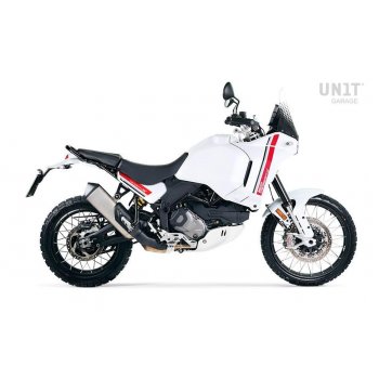 Ducati DesertX サイド パネルのペア Star White Silk