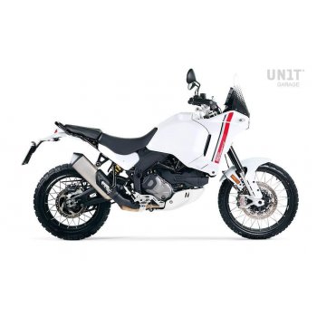 Ducati DesertX サイド パネルのペア Star White Silk