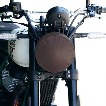 レザーヘッドライトカバー