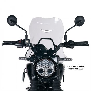 GPS マウント付き XL ウインドシールド Royal Enfield Guerrilla 450