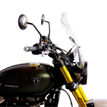 XLウインドシールド（GPSマウント付き）Triumph Street Scrambler 900（2026年以降モデル対応）
