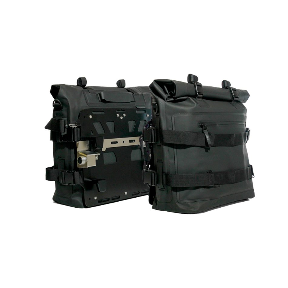 Khali TPU製サイドバッグ（35L～45L）2個 + BMW R1300GS ADV用アルミプレート2枚
