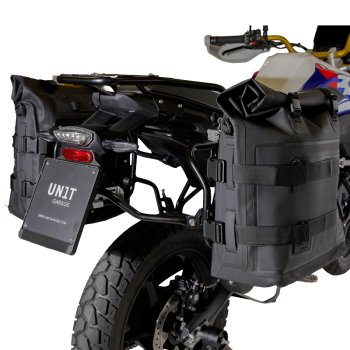TPU35Lの2つのKhaliサイドバッグ-45L+アルミニウムプレートのペア + アトラス アルミパニアフレーム BMW F450GS
