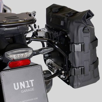 TPU35Lの2つのKhaliサイドバッグ-45L+アルミニウムプレートのペア + アトラス アルミパニアフレーム BMW F450GS