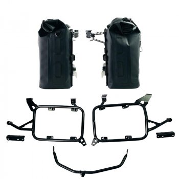 Khali TPU サイドバッグ 2 個 35L - 45L + アルミプレート 1 組 + アルミパニエフレーム BMW F900GS ADV