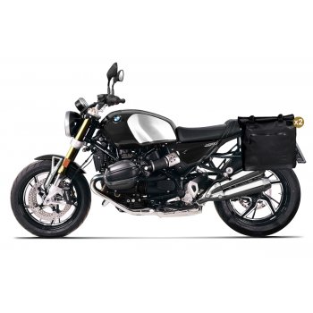 TPU 35L - 45L の Khali サイドバッグ 2 個 + アルミニウム プレートのペア + アルミニウム バッグ用フレーム BMW R12 NineT