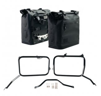 Khali TPUサイドバッグ2個（35L～45L）＋アルミプレート2枚＋Triumph Scrambler 1200 Xフレーム（2025年以降）