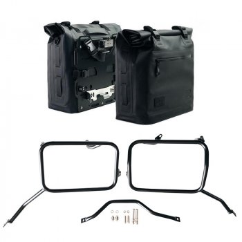 Khali TPUサイドバッグ2個（35L～45L）＋アルミプレート2枚＋Triumph Scrambler 1200 Xフレーム（2025年以降）