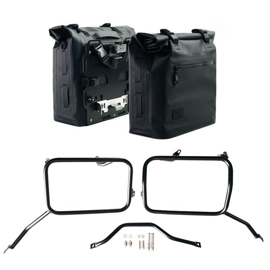Khali TPUサイドバッグ2個（35L～45L）＋アルミプレート2枚＋Triumph Scrambler 1200 Xフレーム（2025年以降）