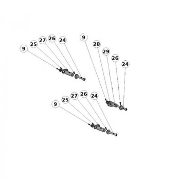 オリジナル右側パニアフレーム用スペーサーキット Royal Enfield Himalayan 450 (2024年以降)