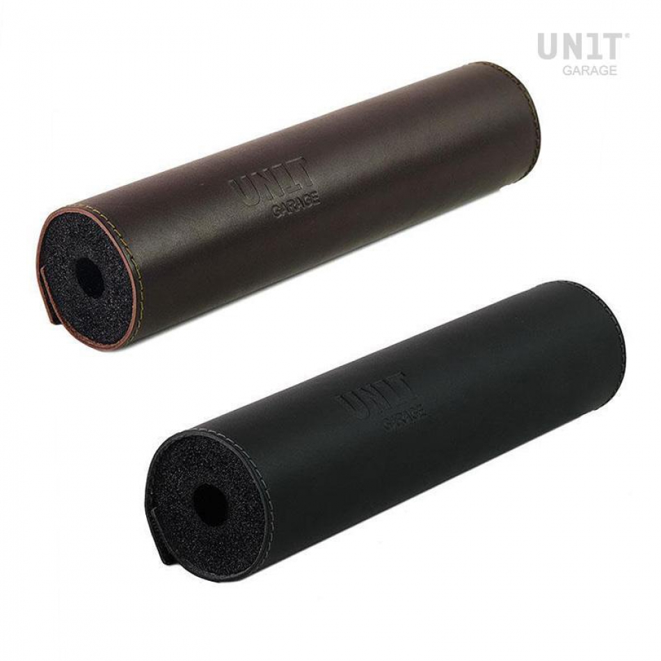 革のハンドルバーバンパー