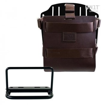 調節可能な革のフロント、クイックカップリングとフレームを備えたアルミニウムバッグホルダー