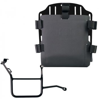 調整可能なハイパロンフロントとクイックカップリングを備えたアルミニウムバッグホルダー + BMW F900GS フレーム右