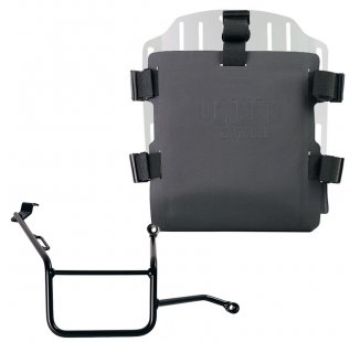 調整可能なハイパロンフロントとクイックカップリングを備えたアルミニウムバッグホルダー + BMW F900GS フレーム右