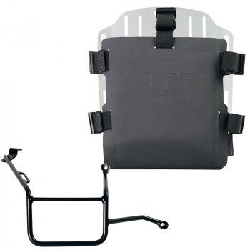 調整可能なハイパロンフロントとクイックカップリングを備えたアルミニウムバッグホルダー + BMW F900GS フレーム右