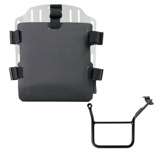 調整可能なハイパロンフロントとクイックカップリングを備えたアルミニウムバッグホルダー + BMW F900GS フレーム 左