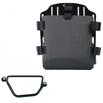 調整可能なハイパロンフロントとクイックカップリングを備えたアルミニウムバッグホルダー + ホンダ GB350S フレーム  右