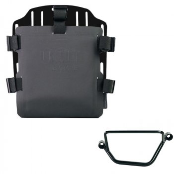 調整可能なハイパロンフロントとクイックカップリングを備えたアルミニウムバッグホルダー + ホンダ GB350S フレーム  左